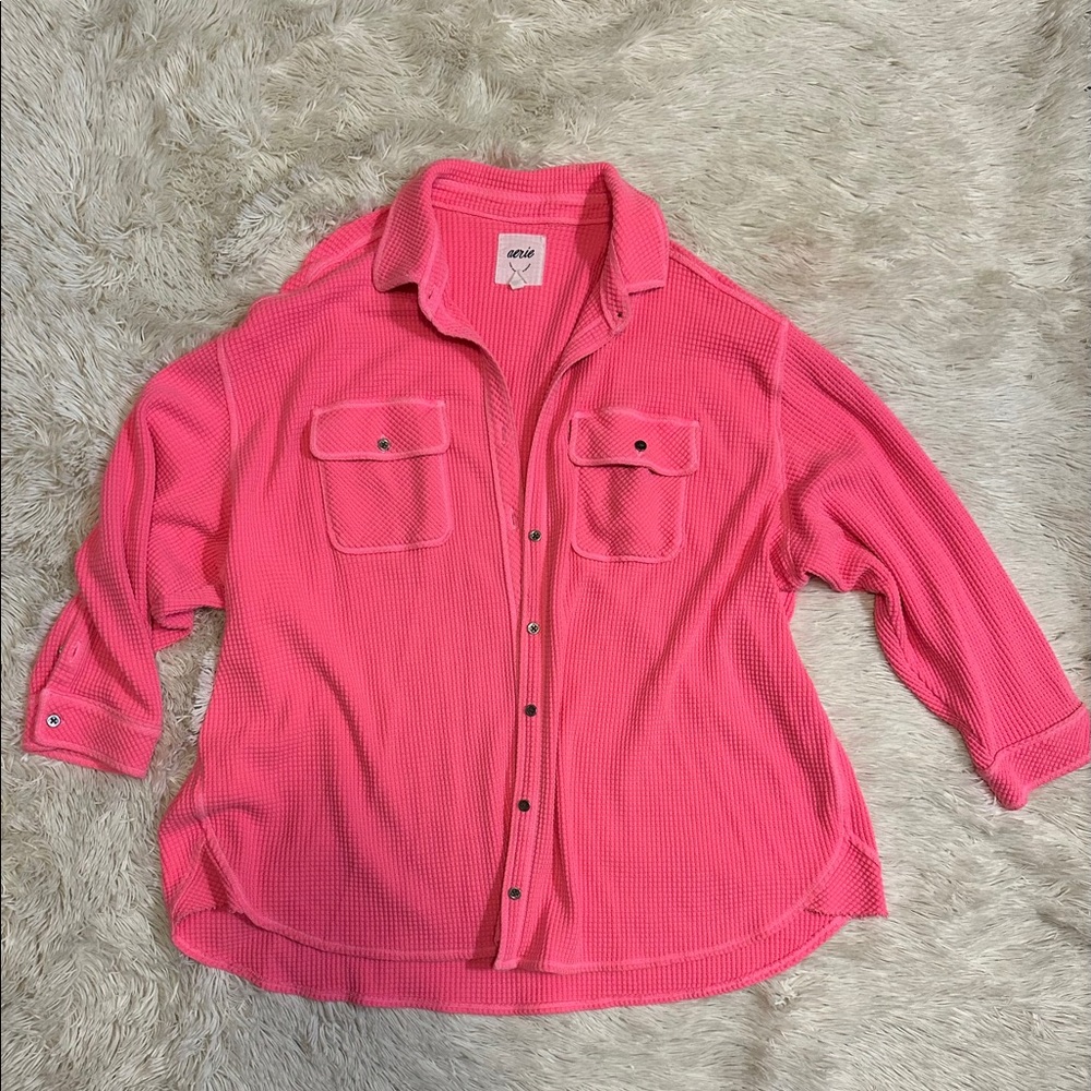 Aerie Waffle LumberJane Shirt
